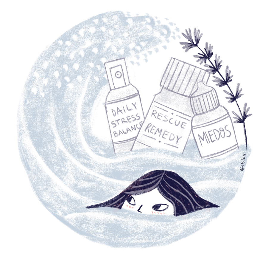 Remedios herbales ilustración por Elylu